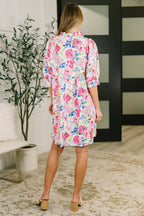 Barely Catch My Breath Notch Neck Dress