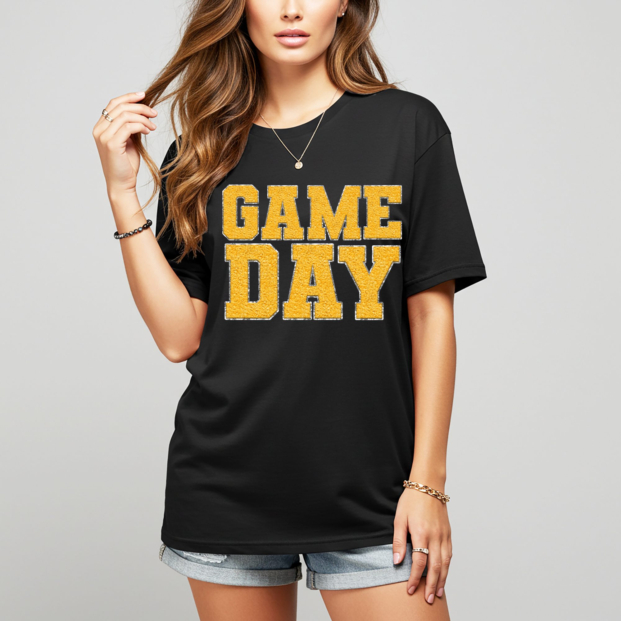 Game Day Black Graphic Tee in Multiple Colors