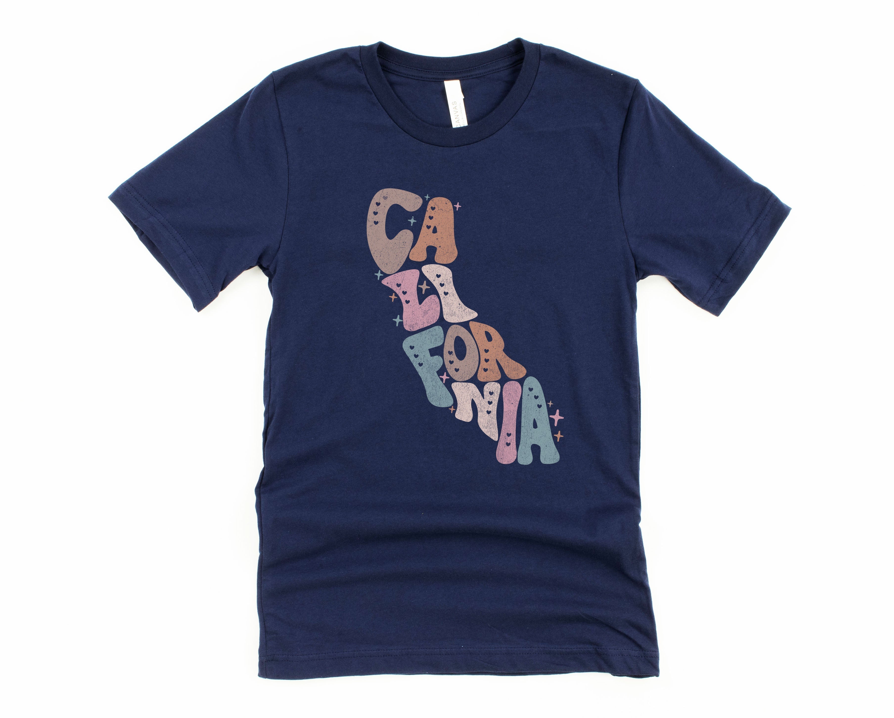 Wholesale Pastel California Graphic Tee - Heather Sand