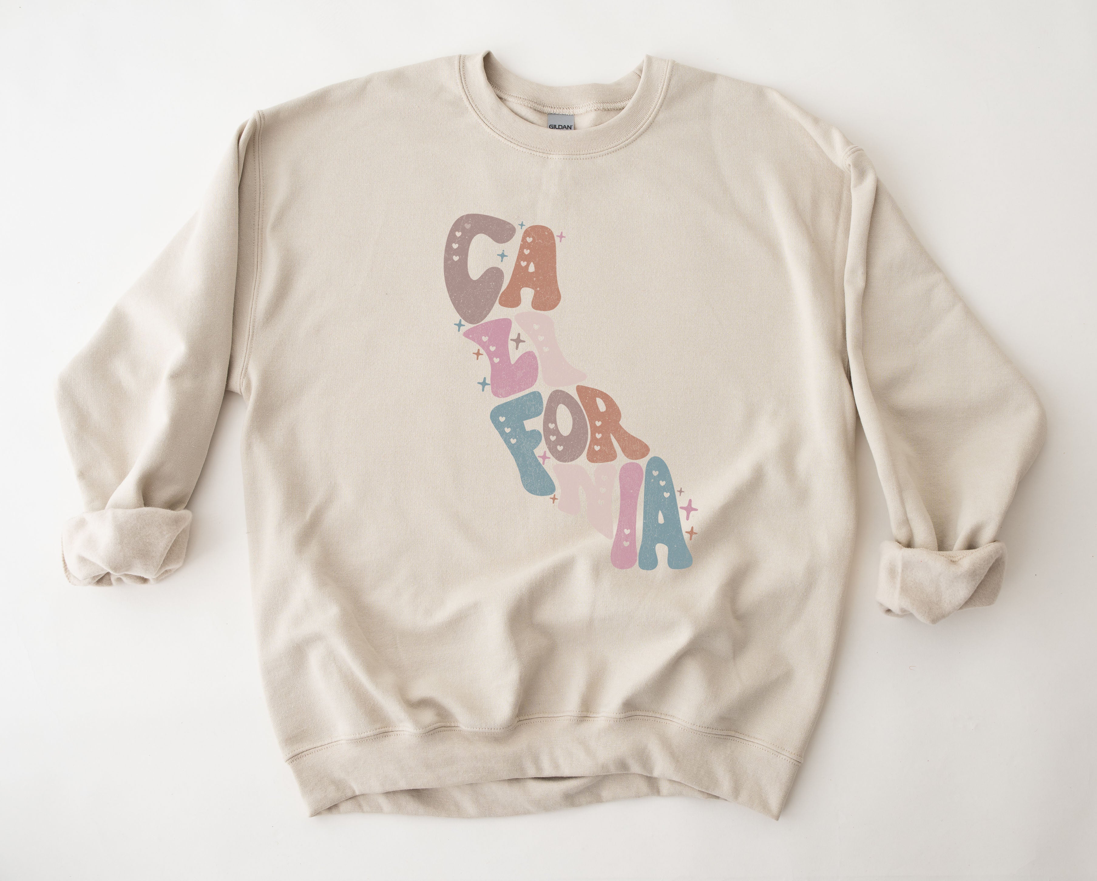 Wholesale Pastel California Graphic Tee - Maroon