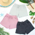 IN STOCK Candice Crinkle Shorts - Dusty Rose