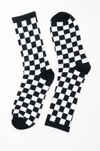 Check Yo'Self Quarter Socks