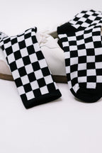 Check Yo'Self Quarter Socks