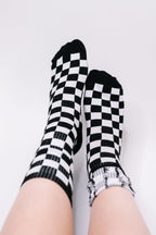 Check Yo'Self Quarter Socks