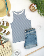IN STOCK Classic Tank - Blue and White