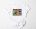 Wholesale Colorado Floral Graphic Tee - Mint