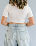 Cross Over Boyfriend Sleeve ( with pockets for insertable cups/nursing pads)