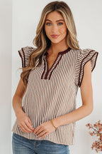 Karter Ruffled Short Sleeve Blouse