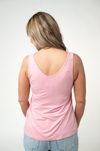 IN STOCK Vera V Neck Tank - Pink