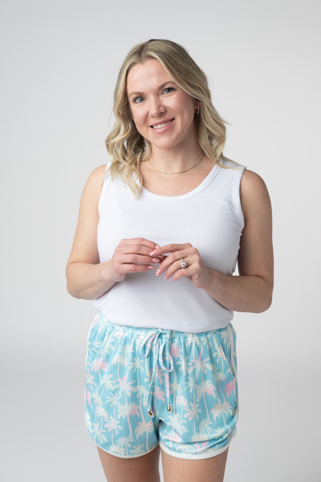 IN STOCK Nova Summer Shorts - Aqua Palm