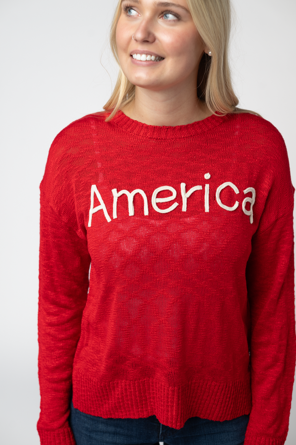 IN STOCK America Red Top