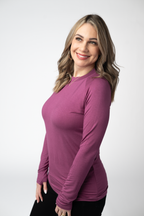 IN STOCK Blair Long Sleeve Top - Mulberry
