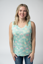 IN STOCK Noelle Tank - Aqua Palm