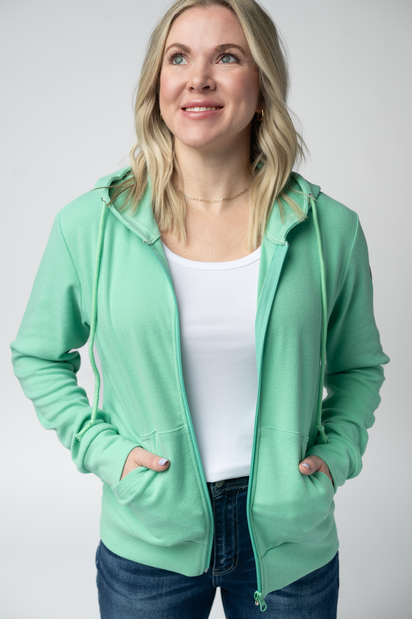 IN STOCK Fullzip Hoodie - Aquamarine