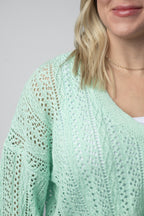 IN STOCK Callie Cropped Cardigan - Mint FINAL SALE