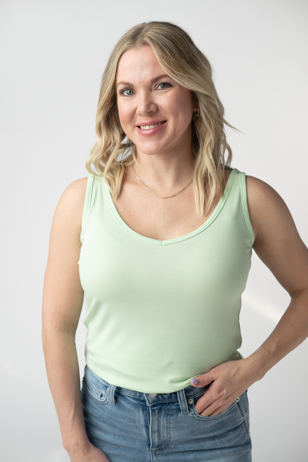 IN STOCK Kennedy Tank - Lime