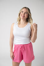 IN STOCK Weslie Waffle Shorts - Pink