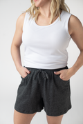 IN STOCK Candice Crinkle Shorts - Charcoal