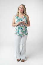 IN STOCK Noelle Tank - Tropical Leaf