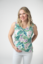 IN STOCK Noelle Tank - Tropical Leaf