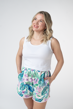 IN STOCK Dolphin Shorts - Tropical Leaf