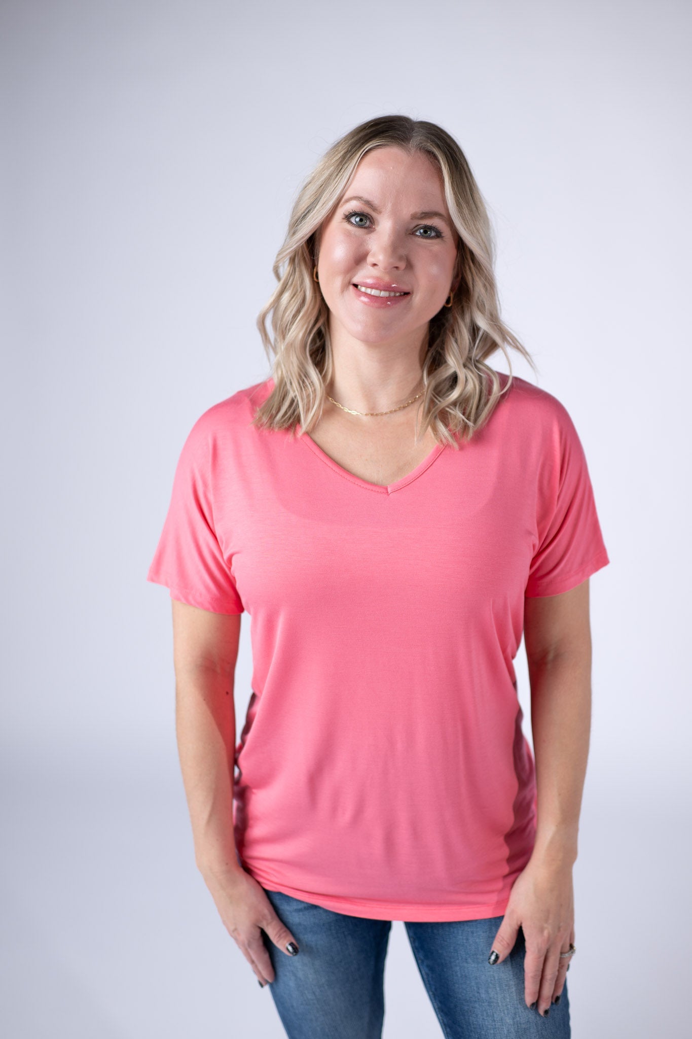 IN STOCK Chloe Cozy Top - Sun Kissed Coral