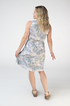 IN STOCK Beverly Button Dress - Pineapple Leaf