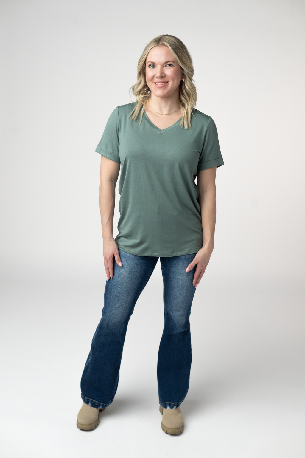 IN STOCK Sophie Top - Dusty Jade