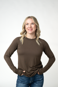 IN STOCK Blair Long Sleeve Top - Brown