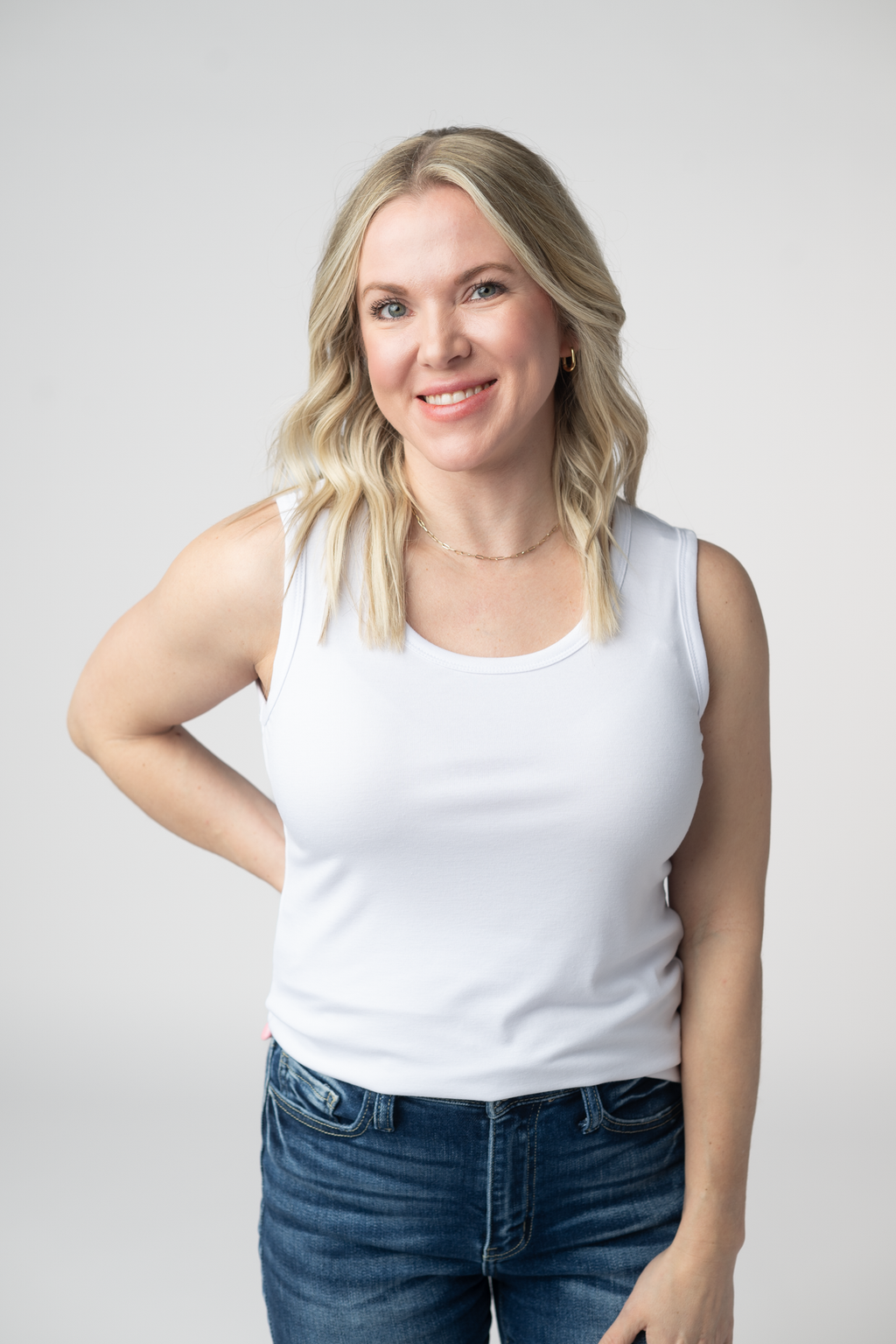 IN STOCK Ava Tank- White