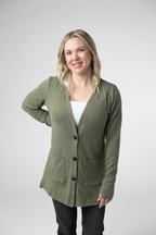 IN STOCK Cori Cardigan - Heathered Olive