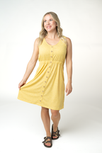 IN STOCK Beverly Button Dress - Yellow