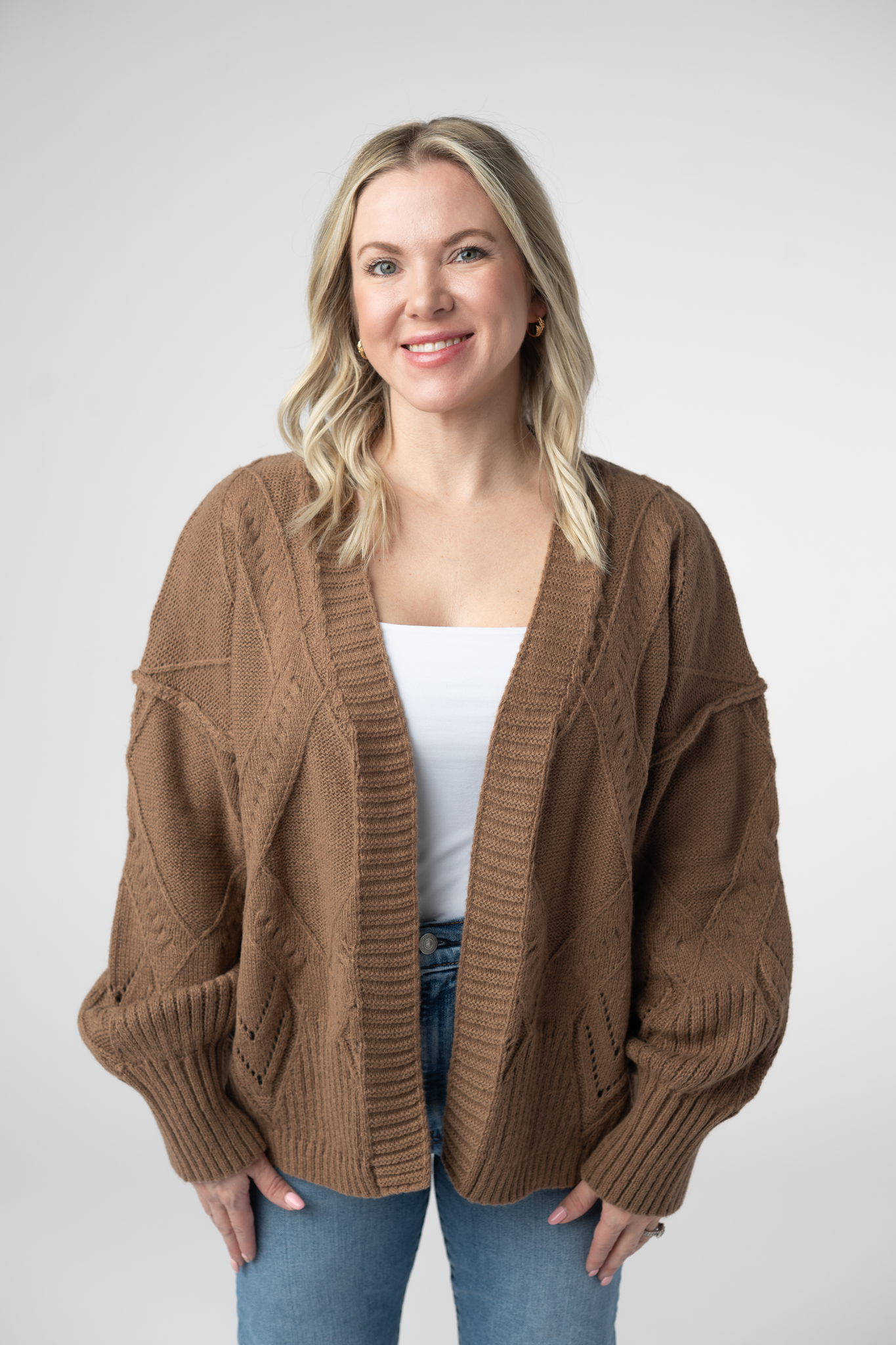 IN STOCK Willow Cardigan - Mocha
