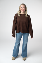 IN STOCK Gianna Pullover Sweater - Brown