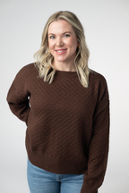 IN STOCK Gianna Pullover Sweater - Brown