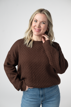 IN STOCK Gianna Pullover Sweater - Brown