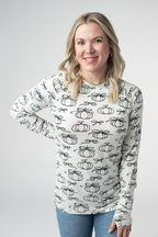 IN STOCK Blair Long Sleeve Top - Classic Pumpkins