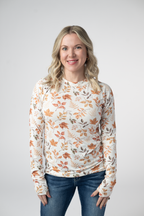 IN STOCK Blair Long Sleeve Top - Harvest Leaves