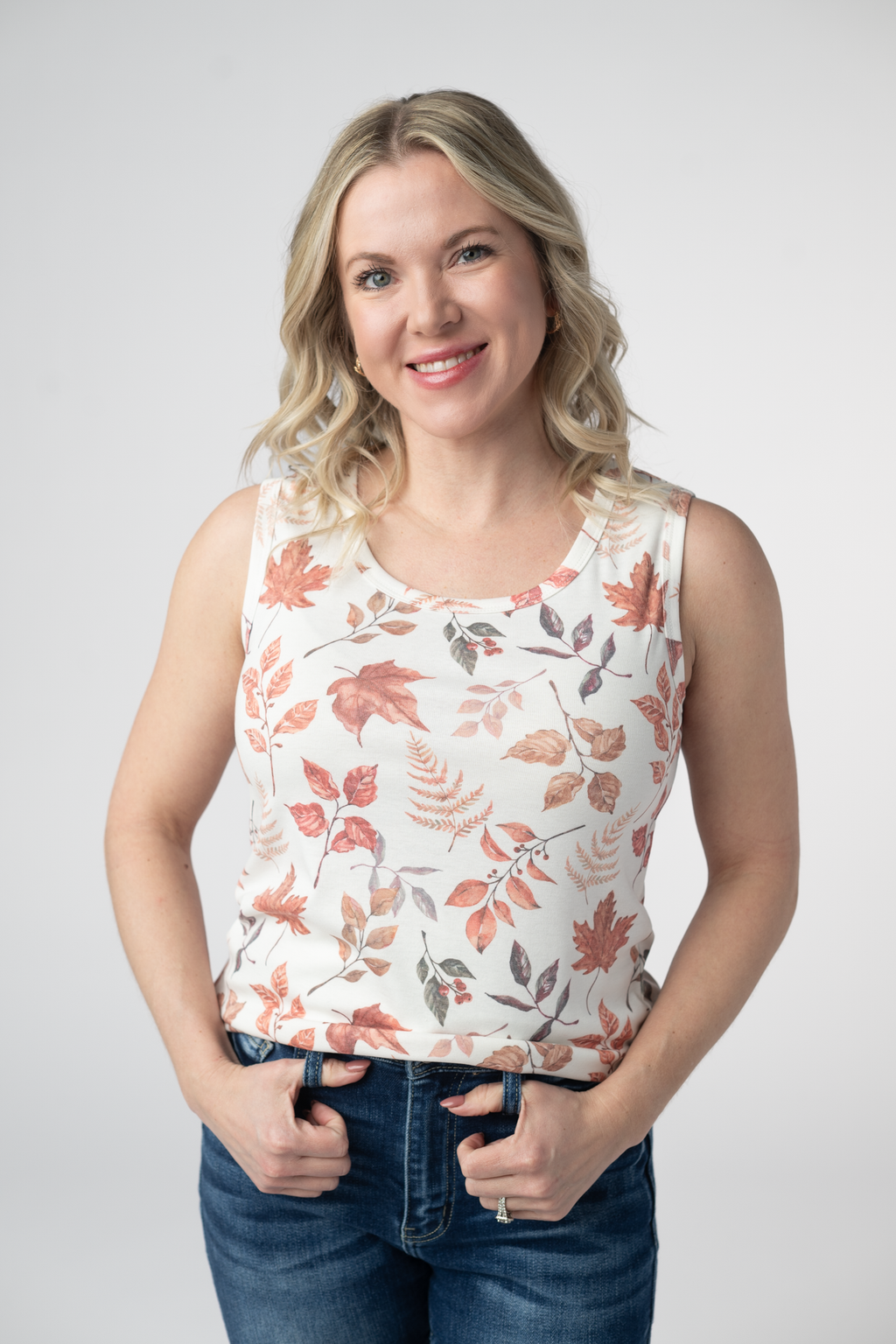 IN STOCK Ava Tank - Harvest Leaves