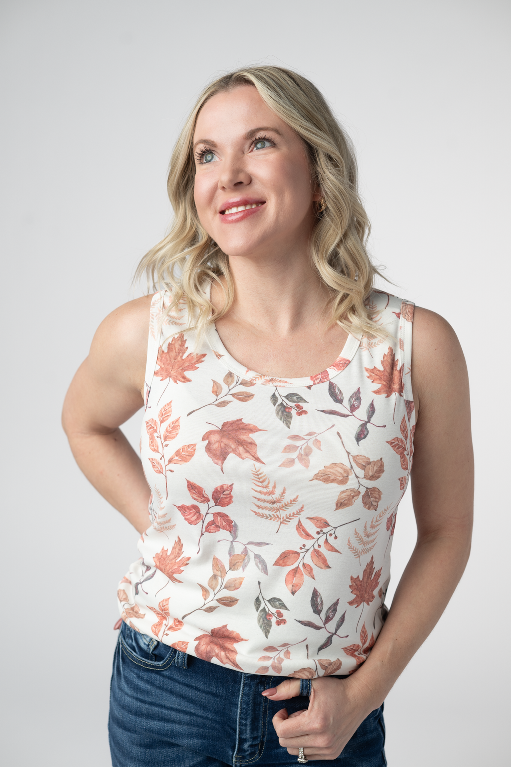 IN STOCK Ava Tank - Harvest Leaves