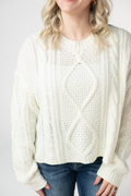 IN STOCK Cable Knit Sweater - Ivory