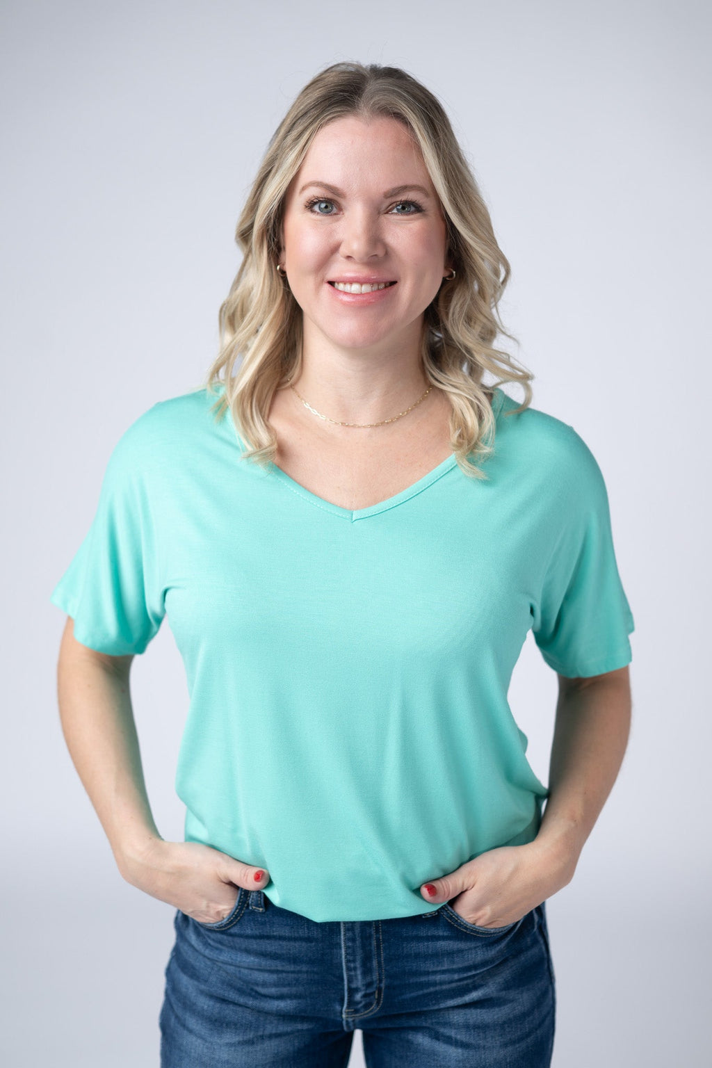 IN STOCK Chloe Cozy Top - Turquoise