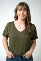IN STOCK Chloe Cozy Top - Dark Olive
