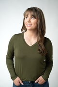 IN STOCK Larissa Long Sleeve - Dark Olive