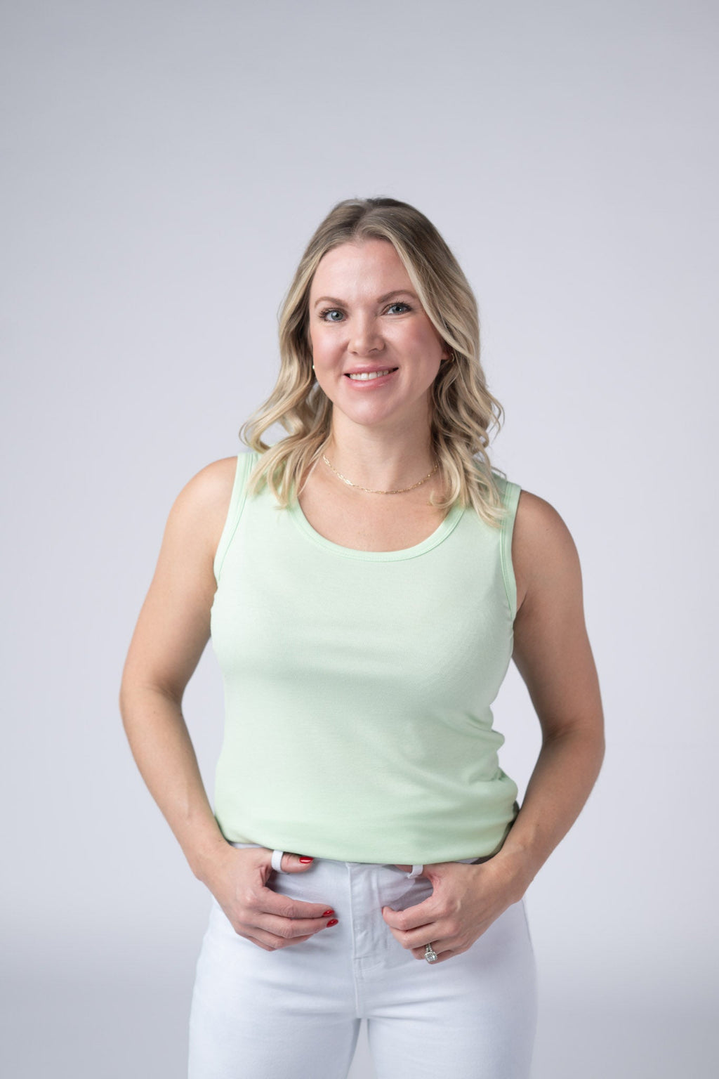 IN STOCK Ava Tank - Lime FINAL SALE