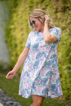 IN STOCK Alicia Dress - Tropical Leaf