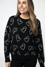 IN STOCK Ghost Pullover Sweater - Midnight Ghosts