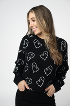 IN STOCK Ghost Pullover Sweater - Midnight Ghosts