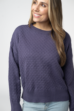 IN STOCK Gianna Pullover Sweater - Slate Blue