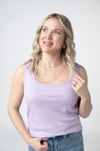 IN STOCK Rachel Ribbed Tank -  Lavender FINAL SALE